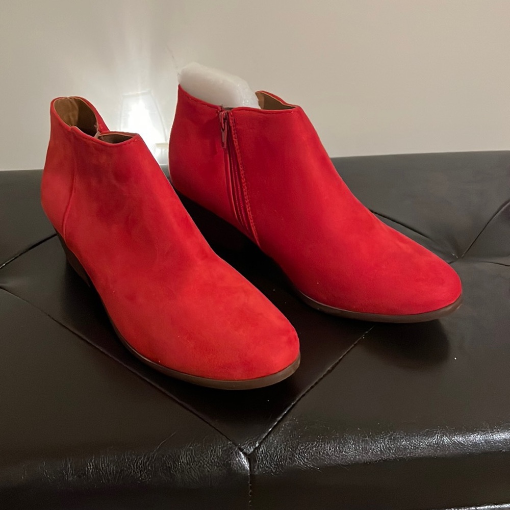Suede ankle boots